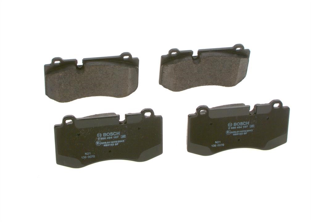 Brake pad set Bosch 0 986 494 167