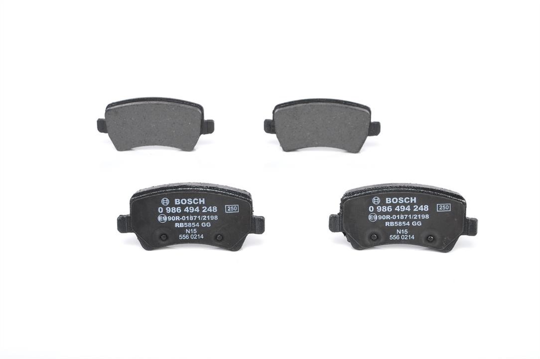Bosch 0 986 494 248 Brake Pad Set, disc brake 0986494248