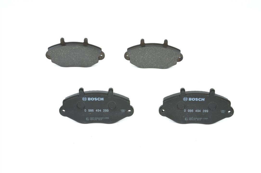 Bosch 0 986 494 289 Brake Pad Set, disc brake 0986494289