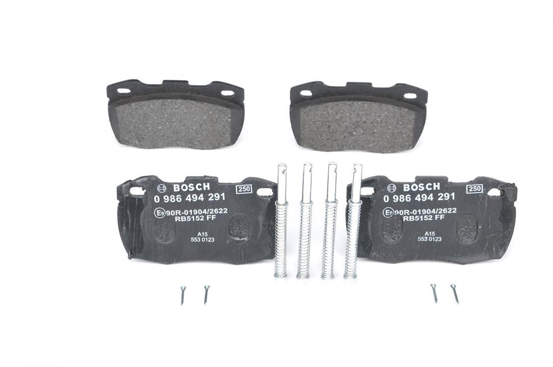 Bosch 0 986 494 291 Brake Pad Set, disc brake 0986494291