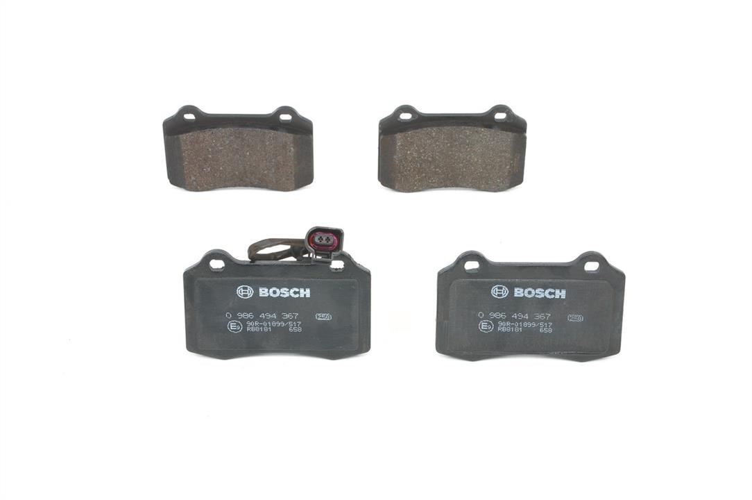 Bosch 0 986 494 367 Brake Pad Set, disc brake 0986494367