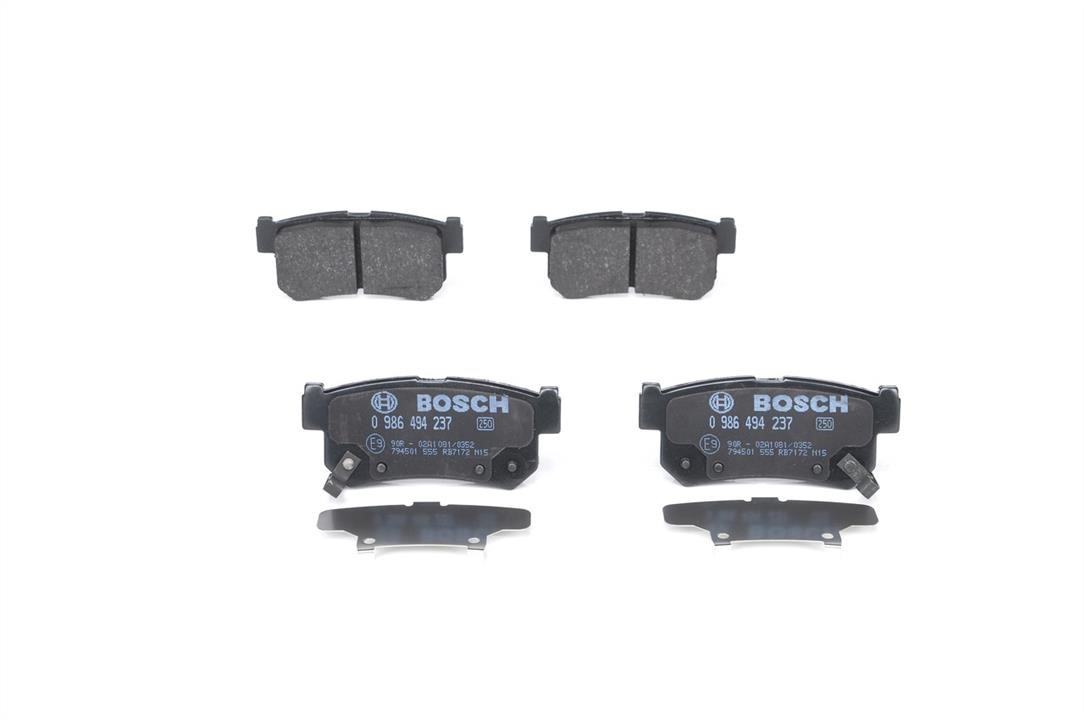 Bosch 0 986 494 237 Brake Pad Set, disc brake 0986494237