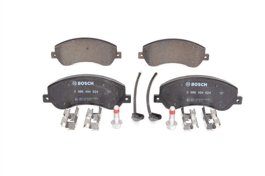Bosch 0 986 494 624 Brake Pad Set, disc brake 0986494624