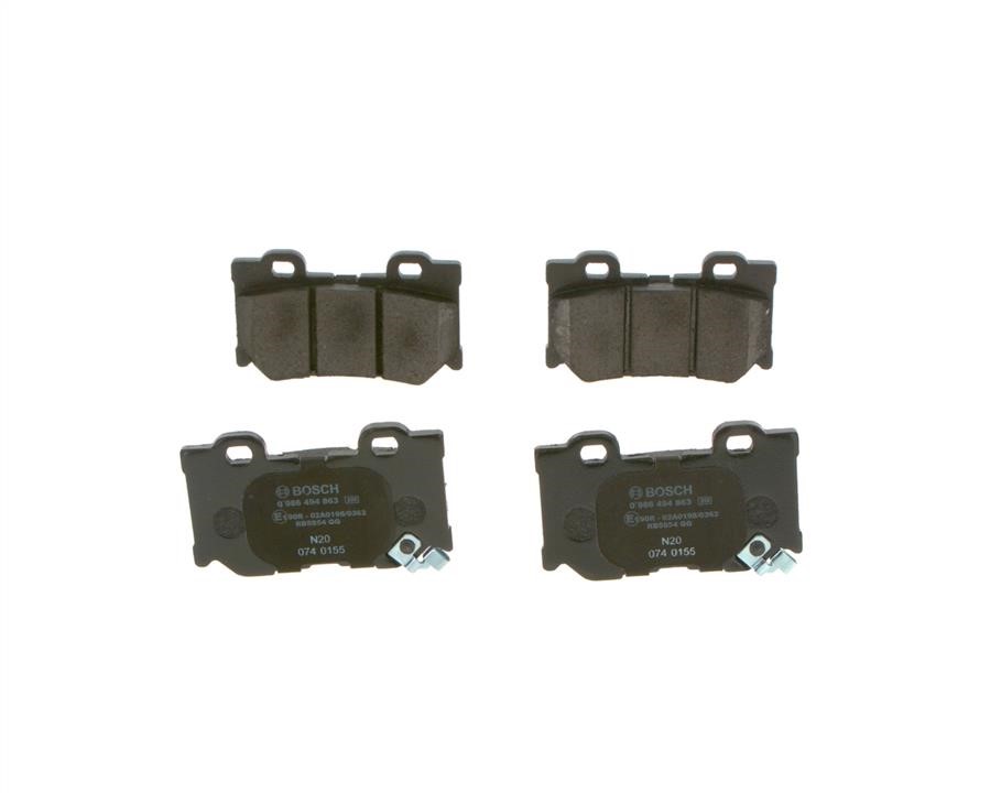 Bosch 0 986 494 863 Brake Pad Set, disc brake 0986494863