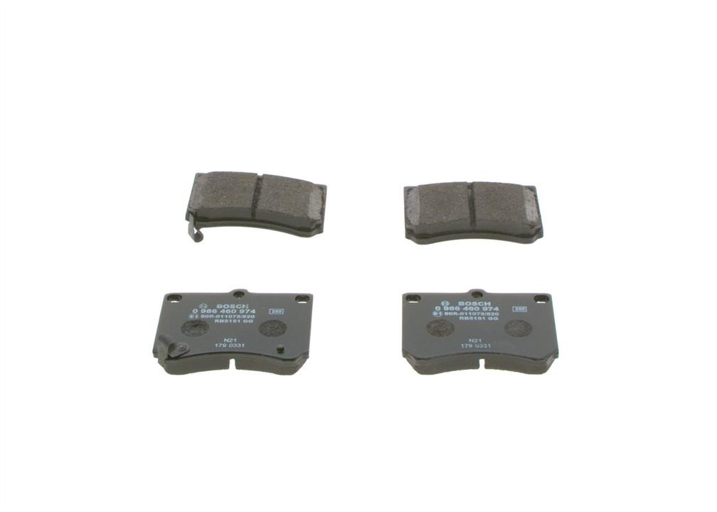Bosch 0 986 460 974 Brake Pad Set, disc brake 0986460974