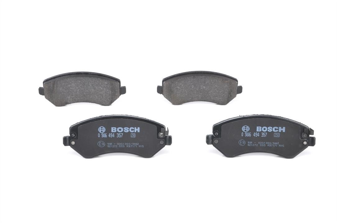 Bosch 0 986 494 357 Brake Pad Set, disc brake 0986494357