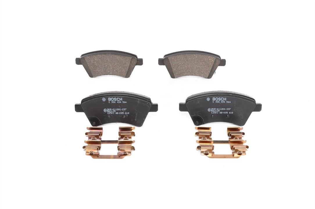 Bosch 0 986 494 584 Brake Pad Set, disc brake 0986494584