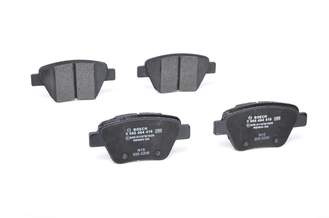 Rear brake pad set Bosch 0 986 494 416