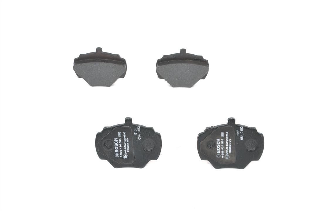Bosch 0 986 424 563 Brake Pad Set, disc brake 0986424563