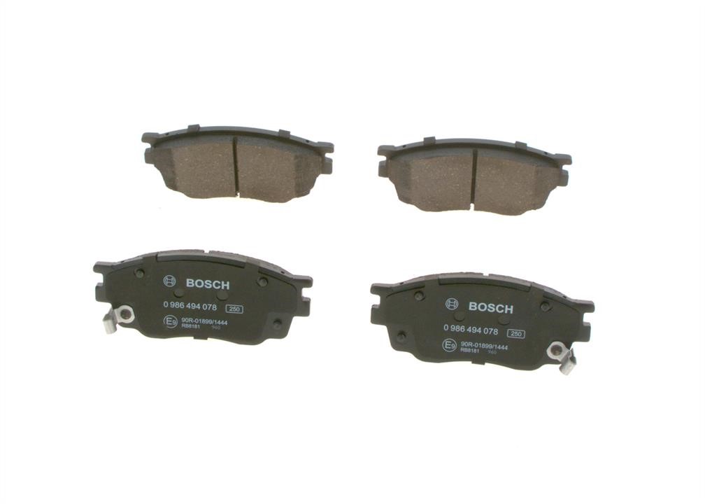 Bosch 0 986 494 078 Brake Pad Set, disc brake 0986494078