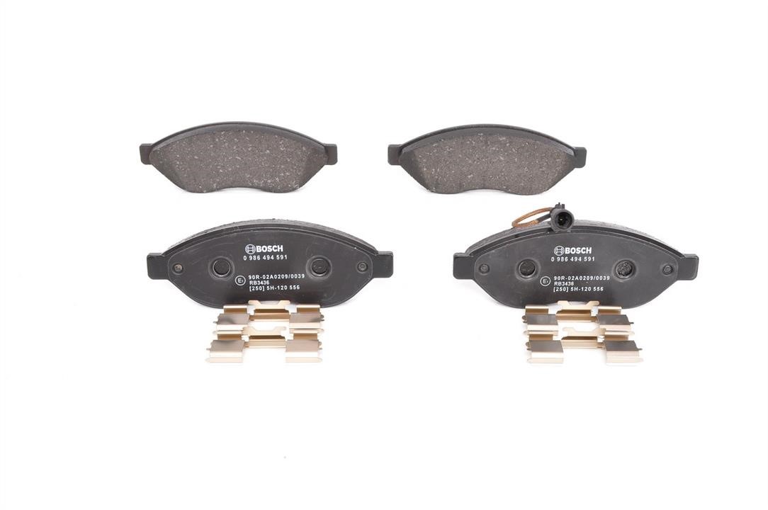 Bosch 0 986 494 591 Brake Pad Set, disc brake 0986494591
