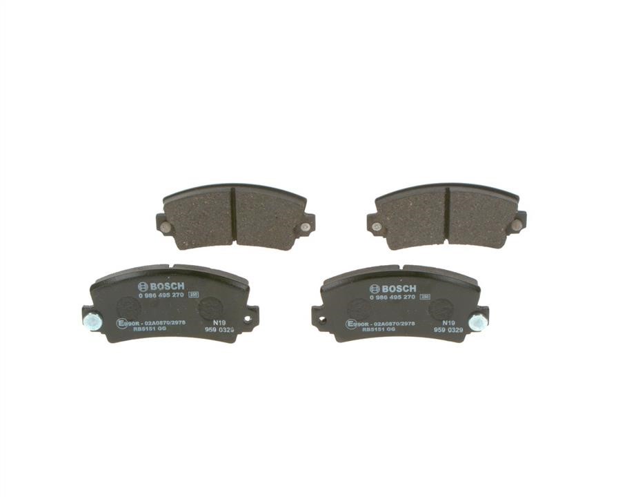Bosch 0 986 495 270 Brake Pad Set, disc brake 0986495270
