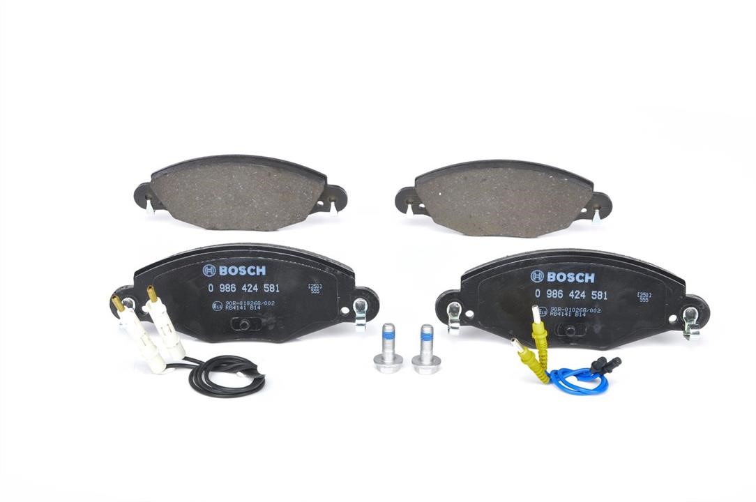 Bosch 0 986 424 581 Brake Pad Set, disc brake 0986424581