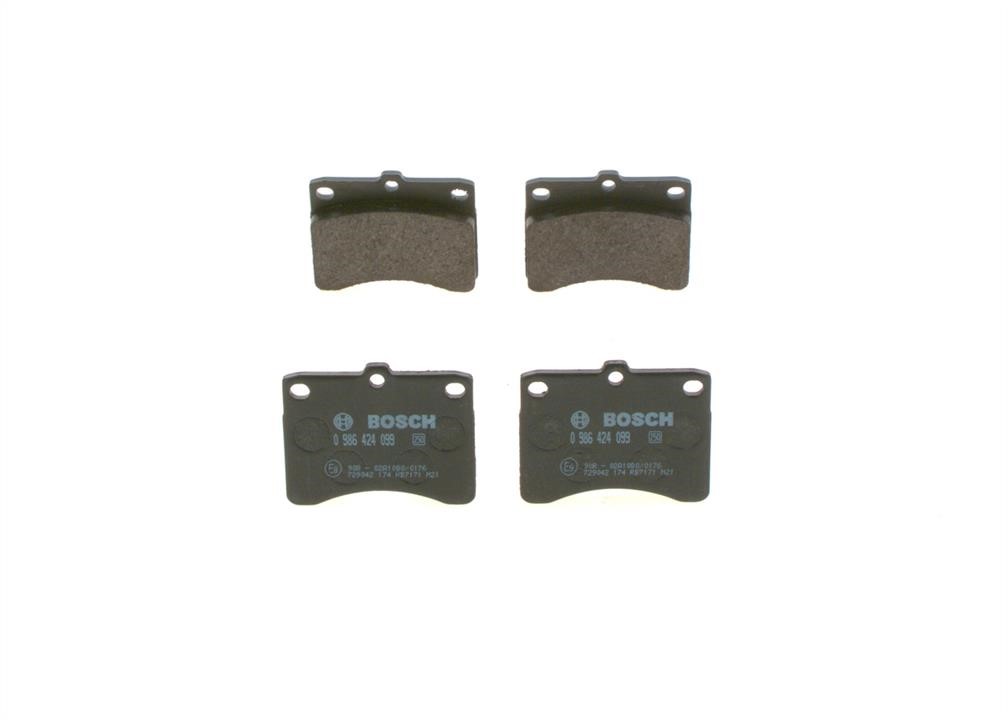 Bosch 0 986 424 099 Brake Pad Set, disc brake 0986424099