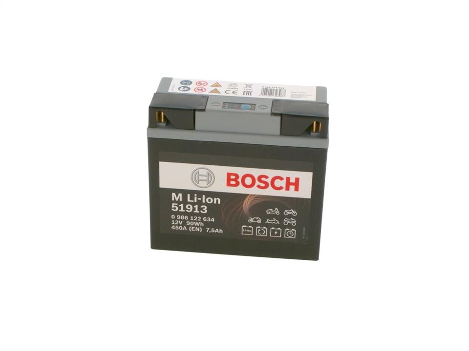 Bosch 0 986 122 634 Battery Bosch 12V 7,5Ah 450A(EN) R+ 0986122634