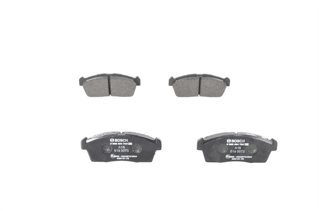 Bosch 0 986 494 700 Brake Pad Set, disc brake 0986494700