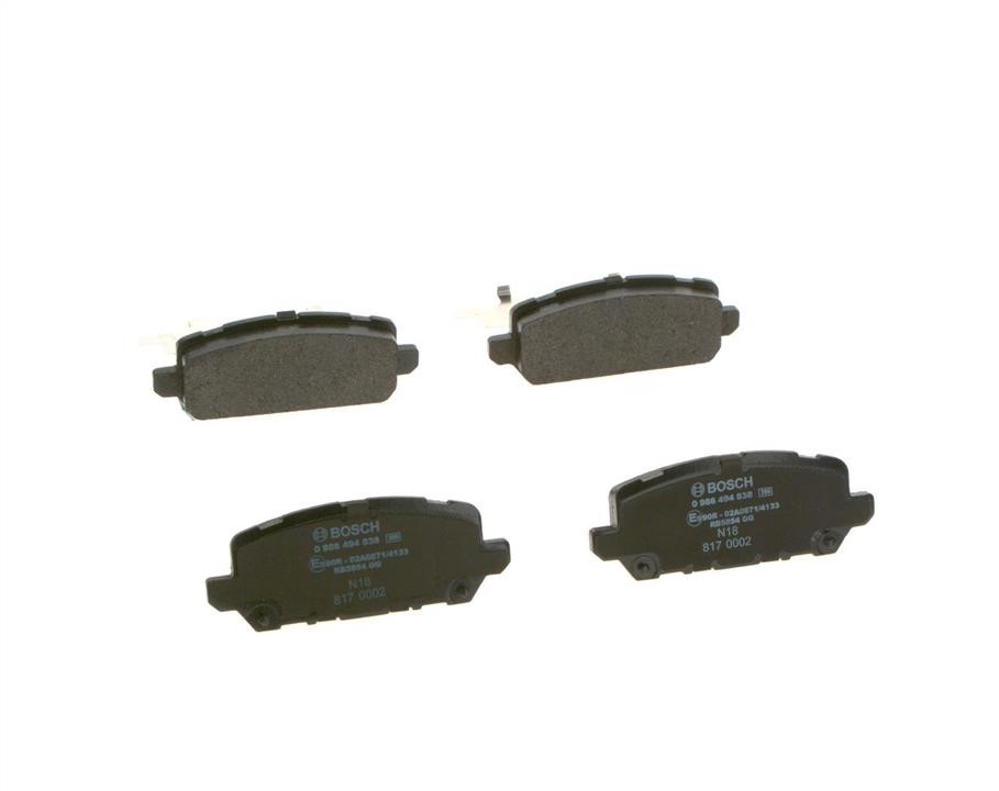 Brake pad set Bosch 0 986 494 838
