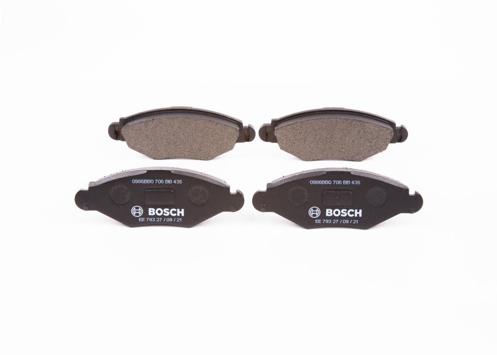 Bosch 0 986 BB0 706 Brake Pad Set, disc brake 0986BB0706