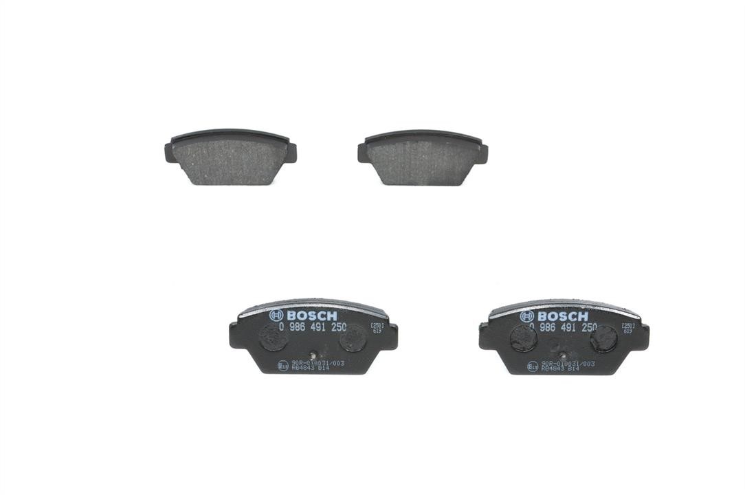 Bosch 0 986 491 250 Brake Pad Set, disc brake 0986491250
