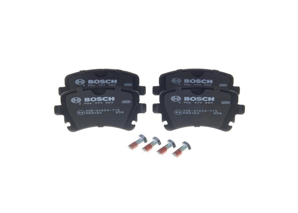 Disc brake pad set Bentley: 0986494889 Bosch Brake pad set