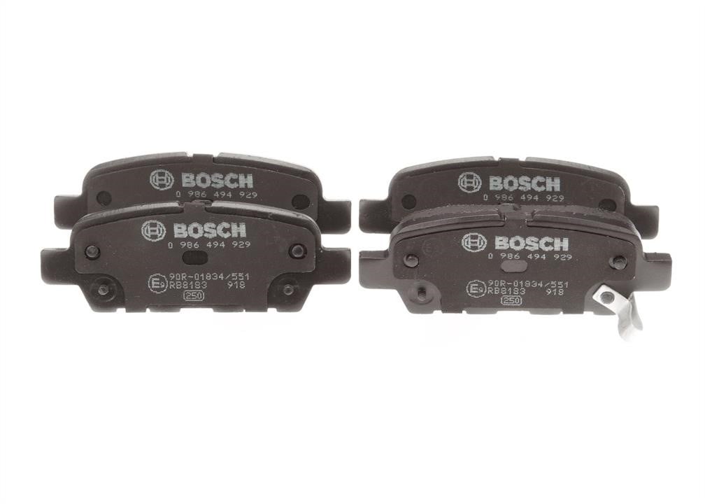 Bosch 0 986 494 929 Brake Pad Set, disc brake 0986494929