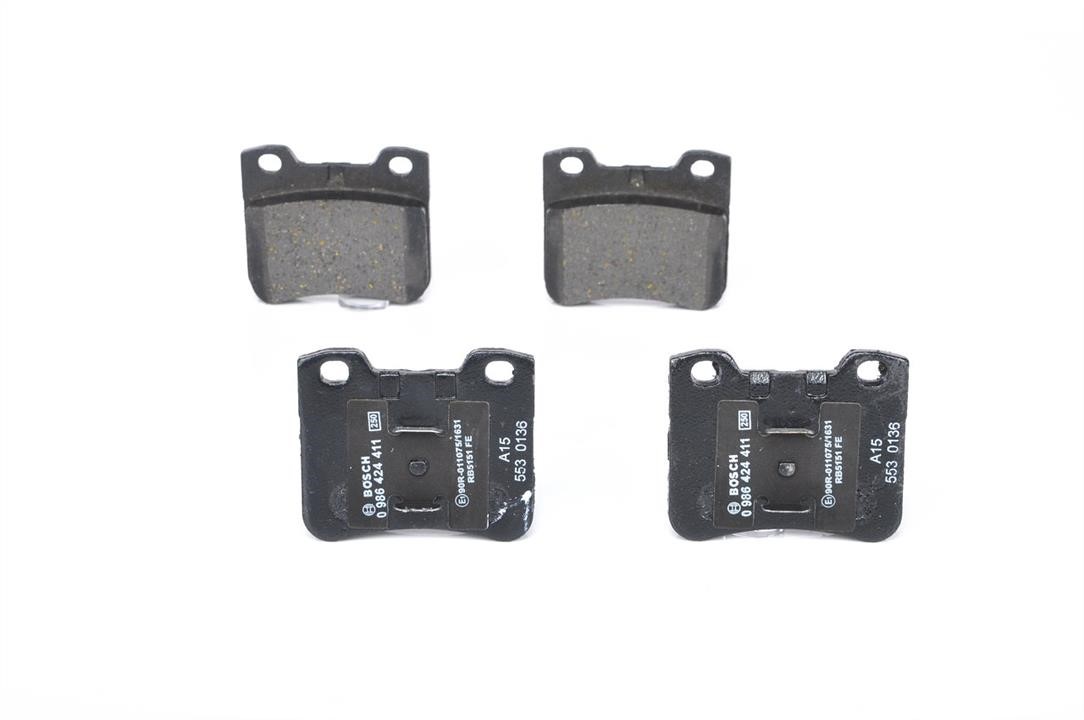 Bosch 0 986 424 411 Brake Pad Set, disc brake 0986424411