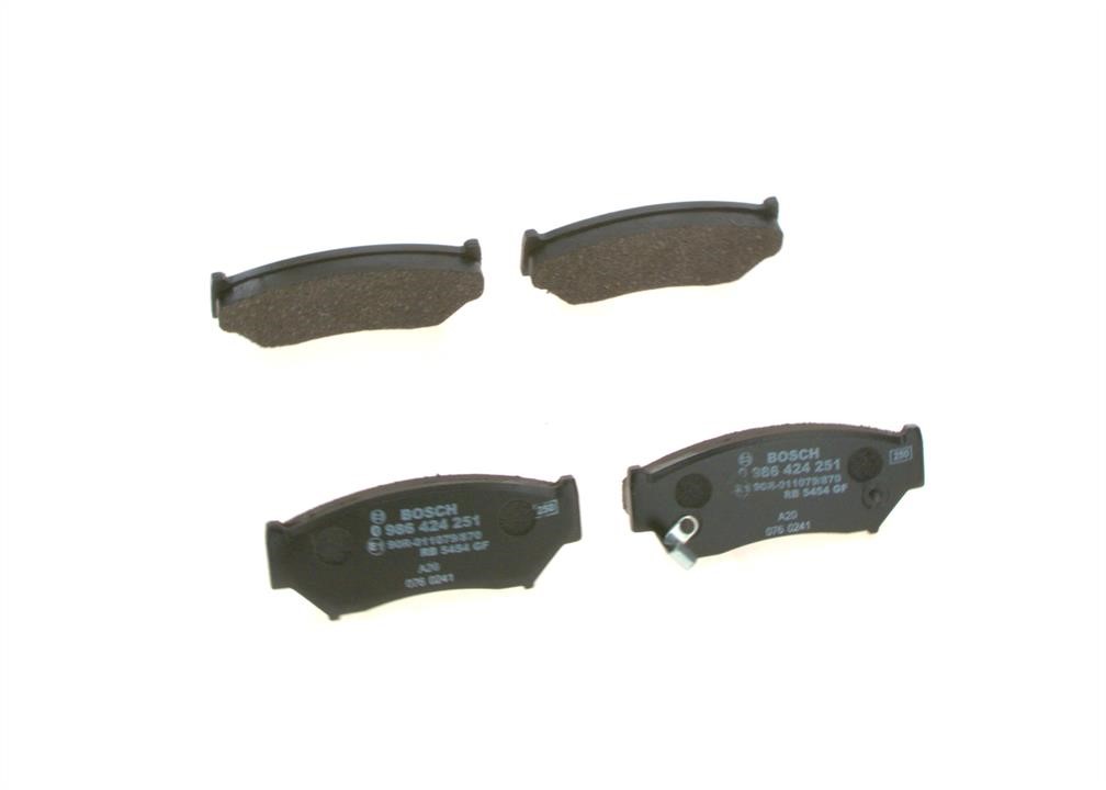 Brake pad set Bosch 0 986 424 251