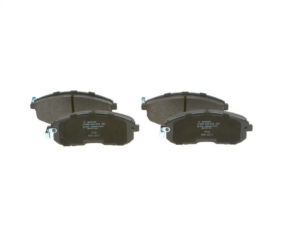 Bosch 0 986 494 572 Front disc brake pads, set 0986494572