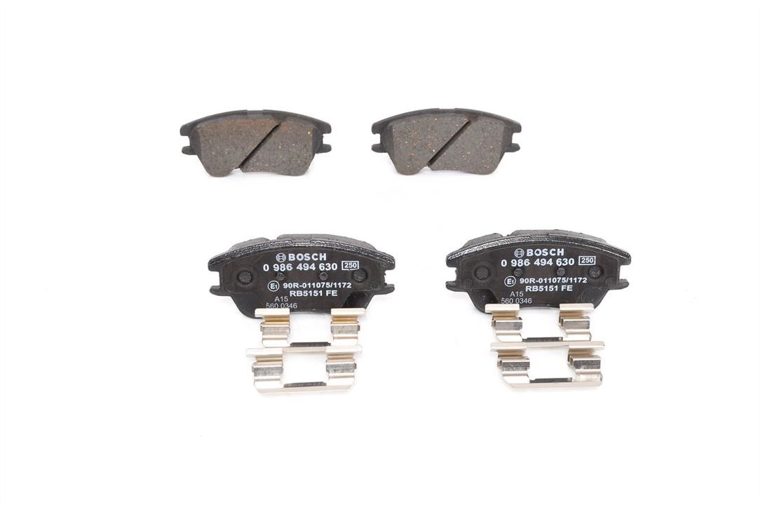 Bosch 0 986 494 630 Brake Pad Set, disc brake 0986494630