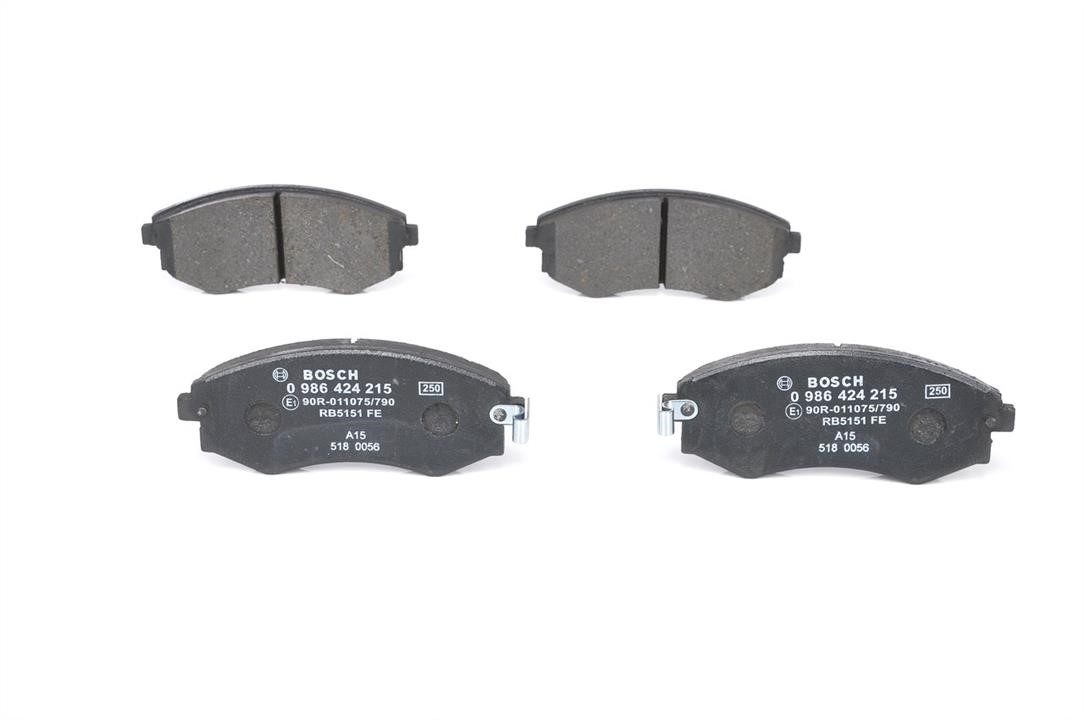 Bosch 0 986 424 215 Brake Pad Set, disc brake 0986424215