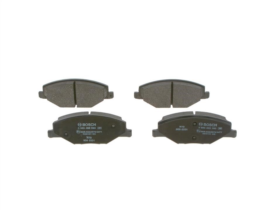 Bosch 0 986 495 390 Brake pad set 0986495390 0986495390 Bosch Brake pad set