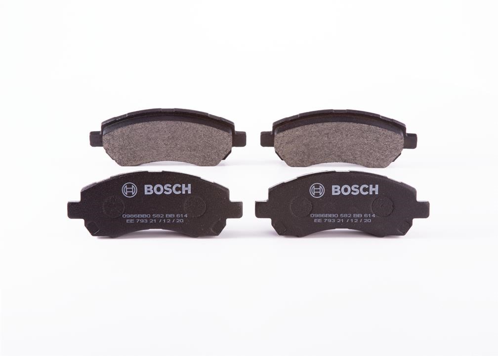 Bosch 0 986 BB0 582 Brake Pad Set, disc brake 0986BB0582