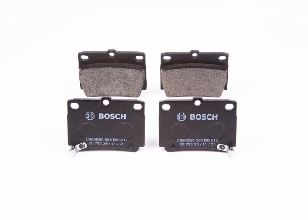 Bosch 0 986 BB0 583 Brake Pad Set, disc brake 0986BB0583