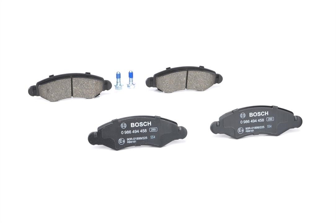 Brake pad set Bosch 0 986 494 458