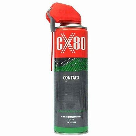 CX80 222 Electronic contact cleaner 500 ml "Duo", spray with double applicator 222