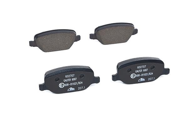 Brake pad set Ate 13.0460-2707.2
