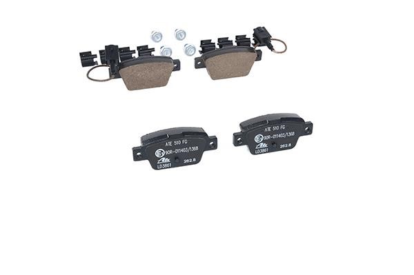 ATE CERAMIC disc brake pads, set Ate 13.0470-3861.2