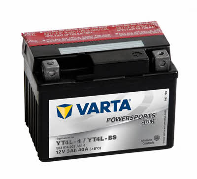 Varta 503014003A514 Battery Varta Powersports AGM 12V 3AH 40A(EN) R+ 503014003A514