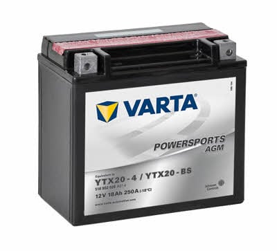 Varta 518902026A514 Battery Varta Powersports AGM 12V 18AH 250A(EN) L+ 518902026A514