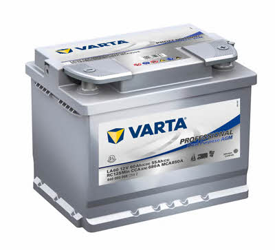 Varta 840060068C542 Battery Varta Professional Dual Purpose AGM 12V 60AH 680A(EN) R+ 840060068C542
