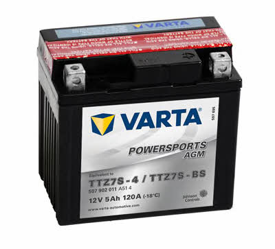 Varta 507902011A514 Battery Varta 12V 5AH 120A(EN) R+ 507902011A514