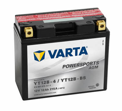 Varta 512901019A514 Battery Varta Powersports AGM 12V 12AH 215A(EN) L+ 512901019A514