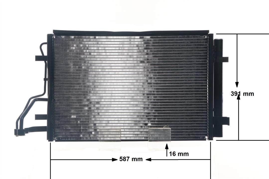 Aircon condenser KIA Pro Cee'D (Kia Pro Cee'D): AC697000S Mahle/Behr AC Condenser