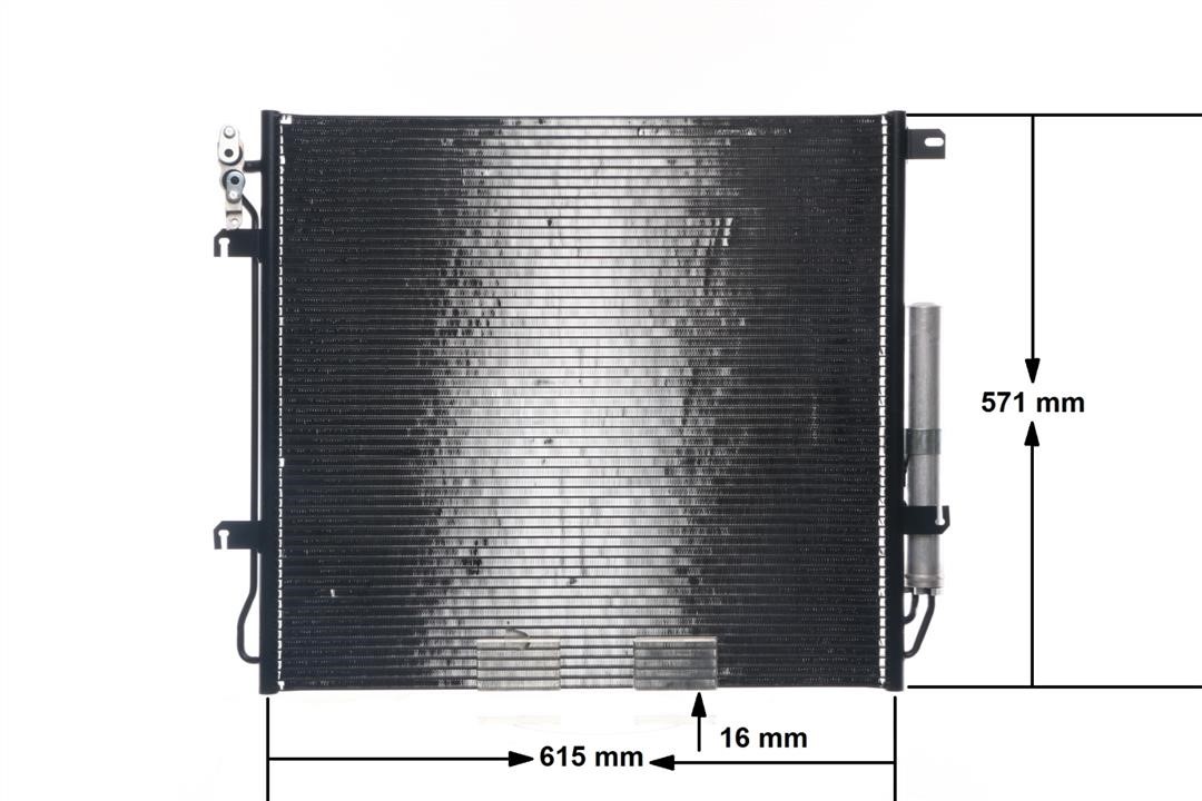 Air con condenser Land Rover: AC759000S Mahle/Behr AC Condenser