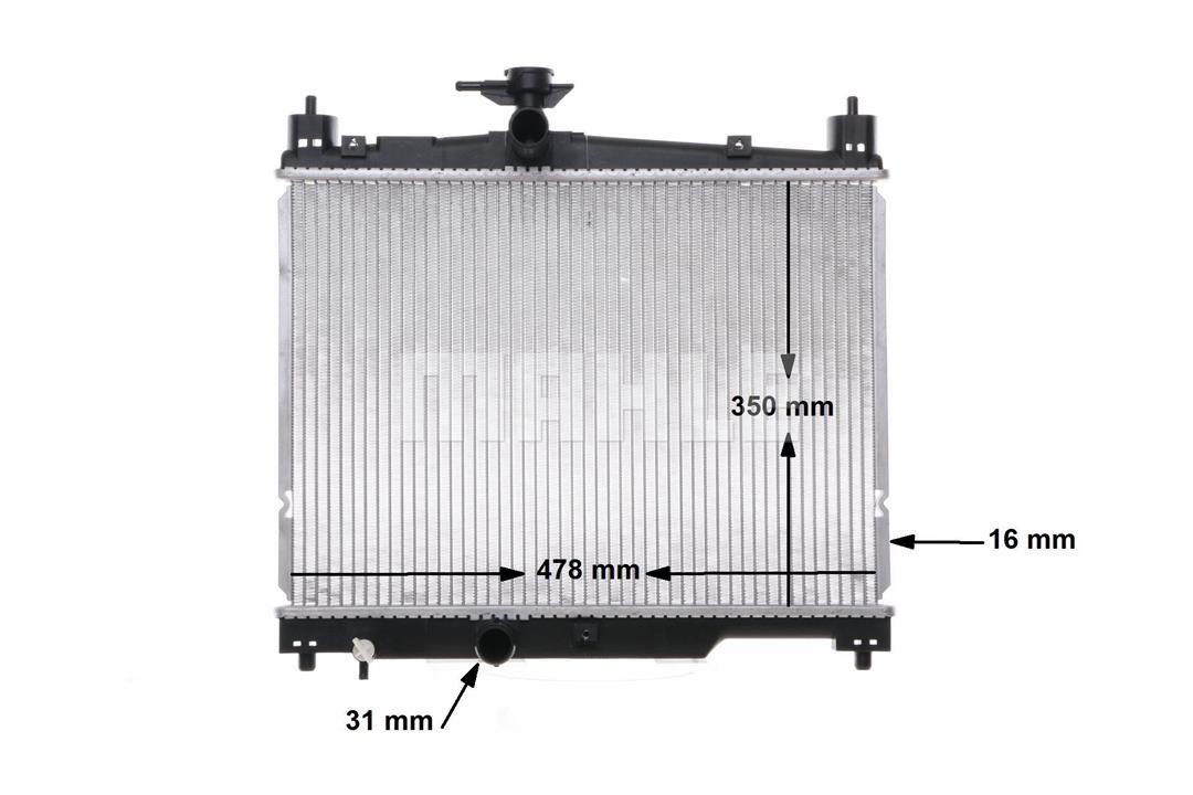 Mahle/Behr CR 539 000S Radiator, engine cooling CR539000S