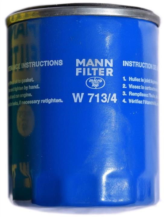 Mann-Filter W 713/4 Oil Filter W7134