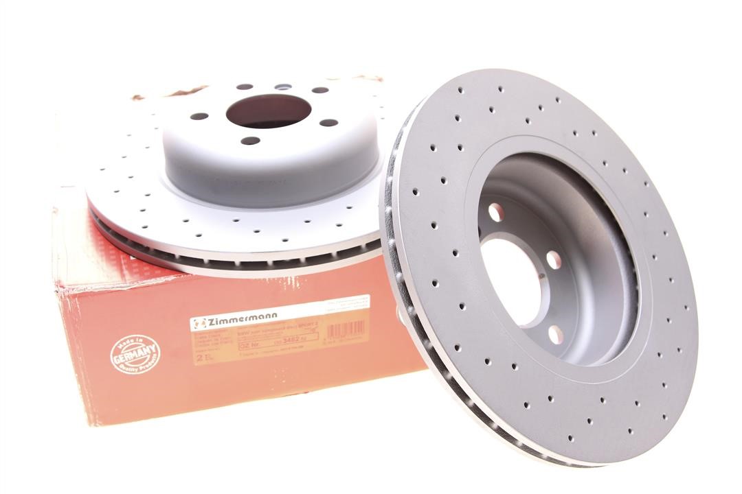 Otto Zimmermann 150.3482.52 Front brake disc ventilated 150348252