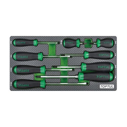 GEA0909 Toptul Screwdriver set 9 items.