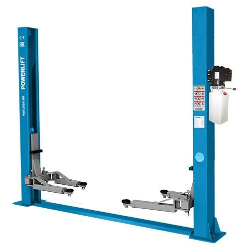 Powerlift PWR-240A-380 2-post lift 4 t with lower synchronization 380V PWR240A380