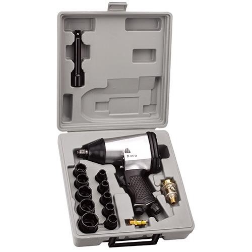 Airkraft AT-5004SG Pneumatic impact wrench with tool set 1/2", heads 9-27 mm, 17 units AT5004SG